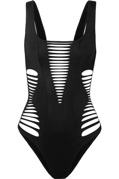 Shop Agent Provocateur Dakotta Cutout Swimsuit In Black