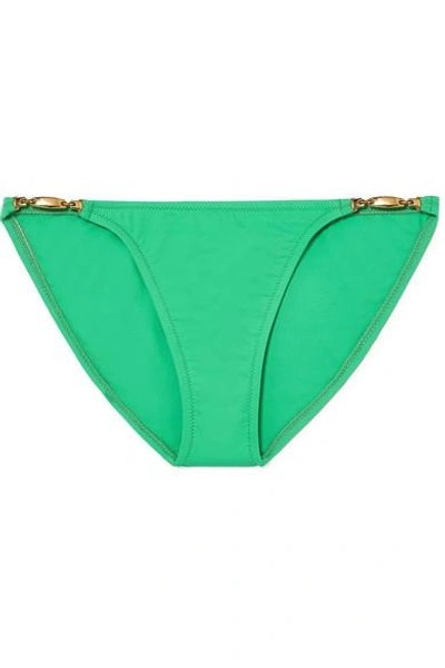 Shop Melissa Odabash Mustique Bikini Briefs In Green