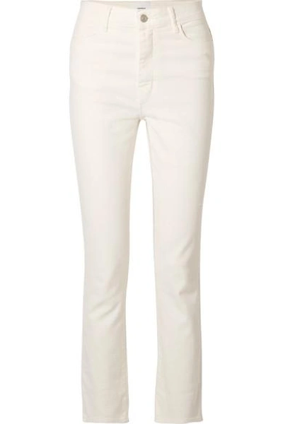 Shop Casasola High-rise Straight-leg Jeans In White