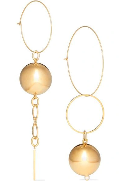 Shop Mounser Solar Gold-plated Faux Pearl Earrings