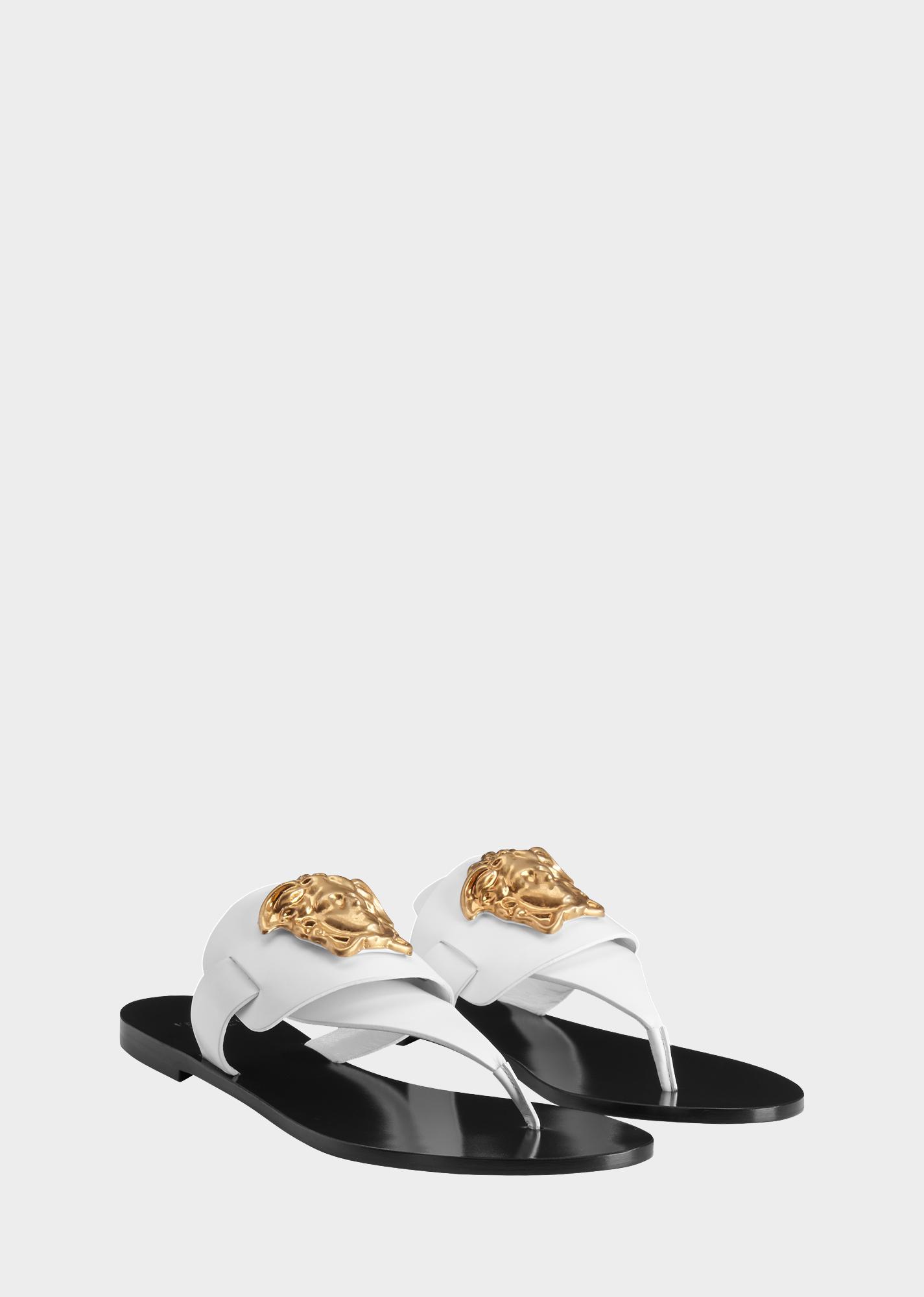 palazzo flat thong sandals