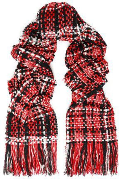 Shop Rag & Bone Woman Tweed Scarf Red