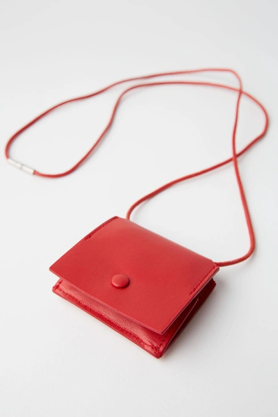 Shop Acne Studios Coin Purse Sharp Red