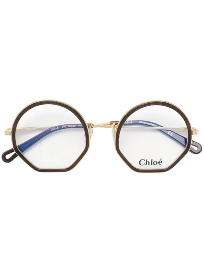 Shop Chloé Tilda Glasses In Brown