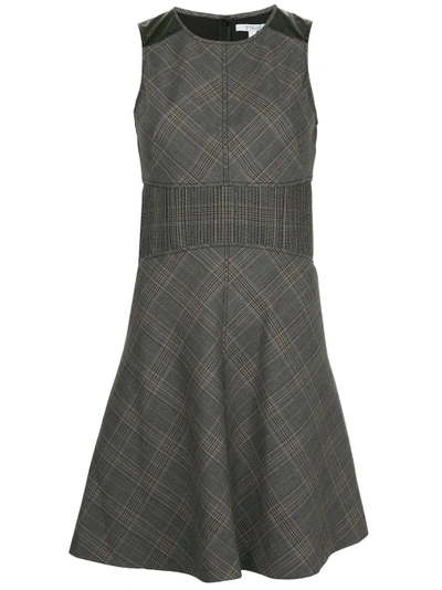 Shop Derek Lam 10 Crosby Sleeveless Flared Dress In Grey