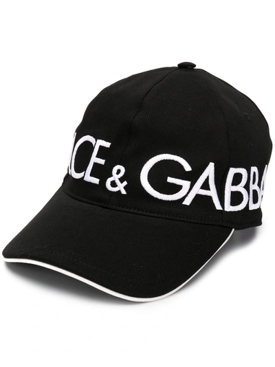 Shop Dolce & Gabbana Logo Cap - Black