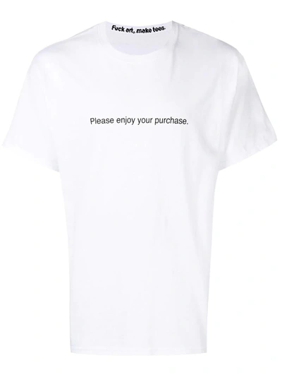 Shop Famt F.a.m.t. Reselling Print T-shirt - White