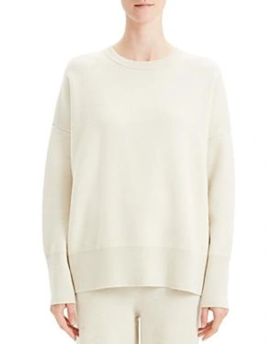 Shop Theory Wool & Cashmere Sweater In Cream
