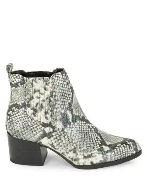circus by sam edelman jenna embossed snakeskin bootie