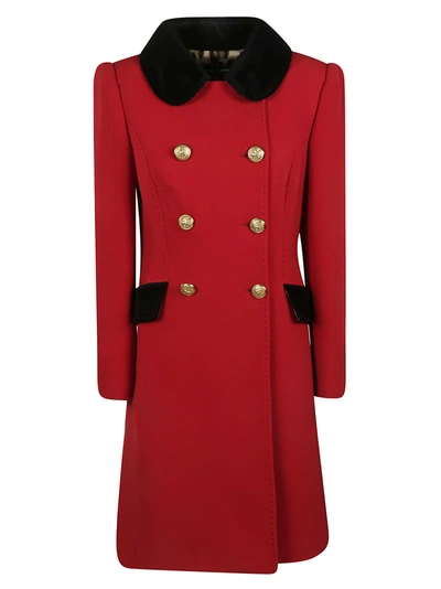 Shop Dolce & Gabbana Military Coat In Red
