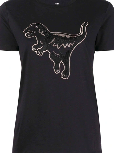 Shop Coach Graphic Rex T-shirt In Dark Shadow