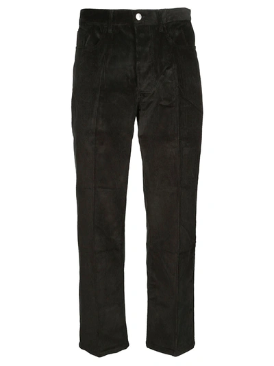 Shop Kenzo Straight Fit Trousers In Green