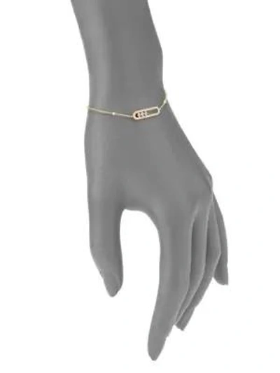 Shop Messika Move Classic 18k Rose Gold & Diamond Baby Move Bracelet