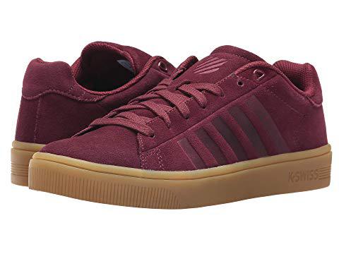 k swiss burgundy