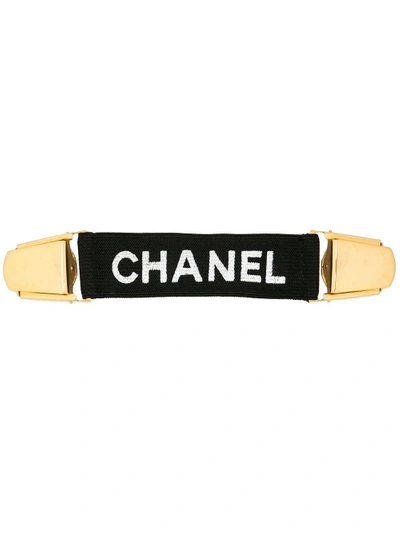 Pre-owned Chanel Vintage  Cc Arm Band Belt - Black