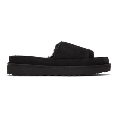 Shop Y/project Black Uggs Edition Shearling Slides