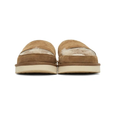 Y/project Y / Project Brown X Ugg Ls1 Suede And Shearling Slides | ModeSens