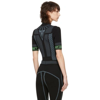 Shop Off-white Black Knitted Active Bodysuit