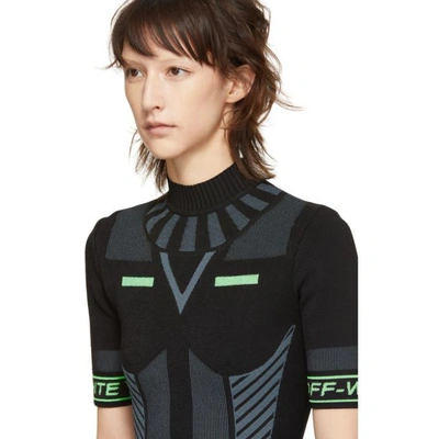 Shop Off-white Black Knitted Active Bodysuit