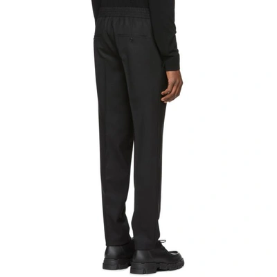 Shop Neil Barrett Black Skinny Diagonal Trousers In 01 Black