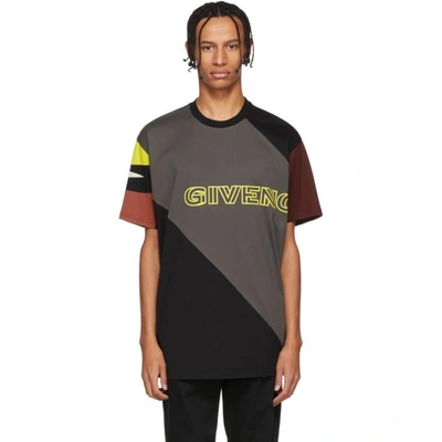 Shop Givenchy Black Sporty Printed Oversized T-shirt In 020 Black