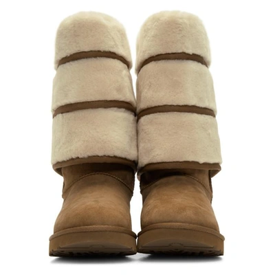 Shop Y/project Brown Uggs Edition Layered Boots