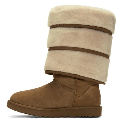 Shop Y/project Brown Uggs Edition Layered Boots