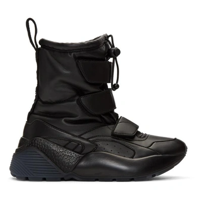 Shop Stella Mccartney Black Eclypse Snow Boots In 1006 Black/