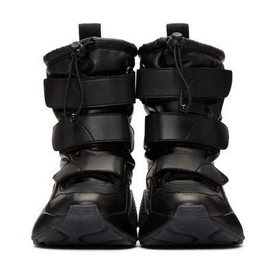 Shop Stella Mccartney Black Eclypse Snow Boots In 1006 Black/