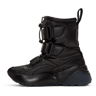 Shop Stella Mccartney Black Eclypse Snow Boots In 1006 Black/