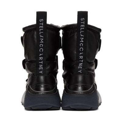 Shop Stella Mccartney Black Eclypse Snow Boots In 1006 Black/