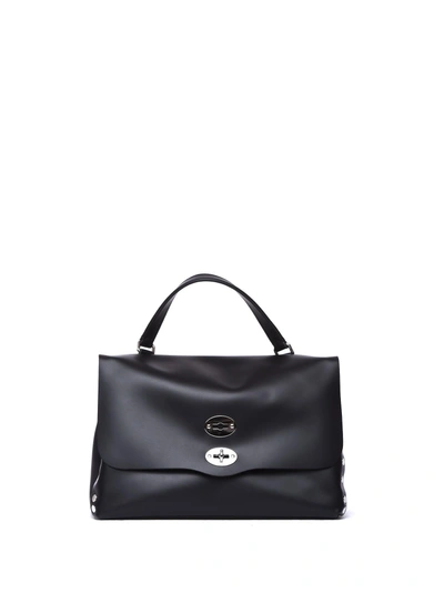 Shop Zanellato Postina-bag M Original Silk Black In Nero