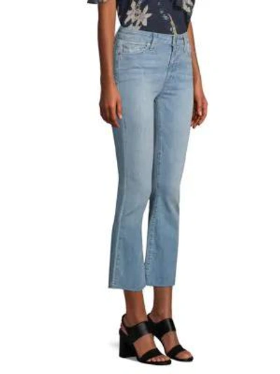 Shop Paige Colette Crop Flare Jeans In Carm Destroy