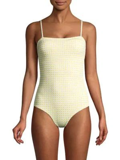 Shop Onia Estelle One-piece Swimsuit In Citrus