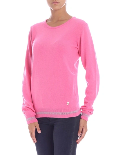 Shop Trussardi Cashmere And Wool Blend Sweater In Pink
