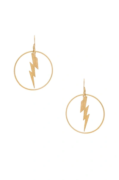 Shop Mimi & Lu Enzo Earrings In Metallic Gold