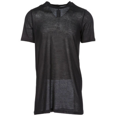 Shop Rick Owens Men's Short Sleeve T-shirt Crew Neckline Jumper In Black