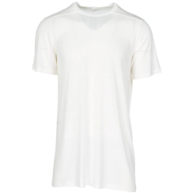 Shop Rick Owens Men's Short Sleeve T-shirt Crew Neckline Jumper In White