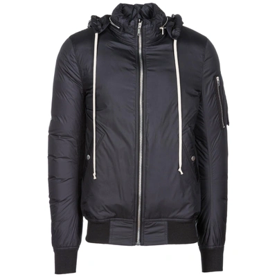 Shop Rick Owens Men's Nylon Outerwear Jacket Blouson In Black