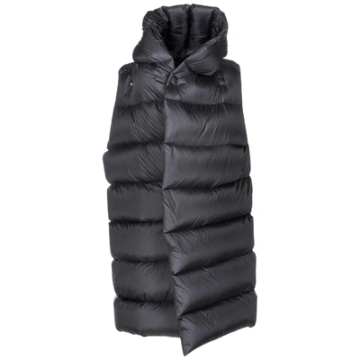 Shop Rick Owens Men's Nylon Waistcoat Body Warmer Jacket Padded In Black