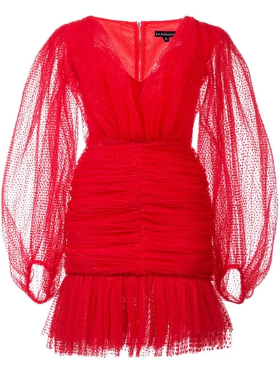 Shop Kalmanovich V-neck Dress - Red
