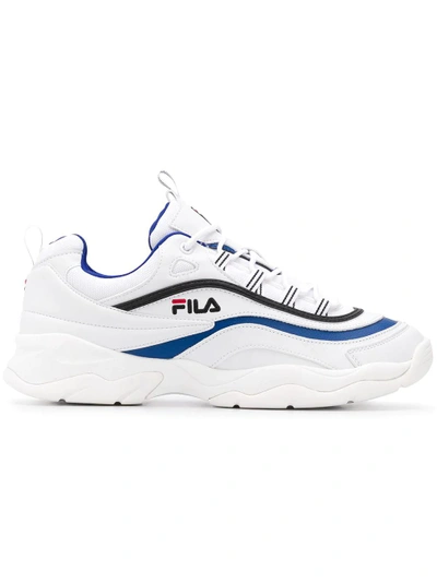 Shop Fila Ray Low Sneakers - White