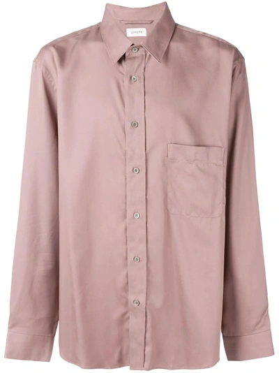 Shop Lemaire Plain Button Down Shirt - Neutrals