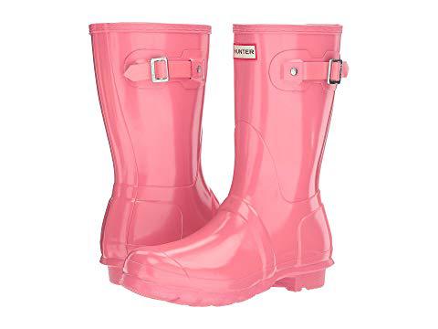 short pink hunter rain boots