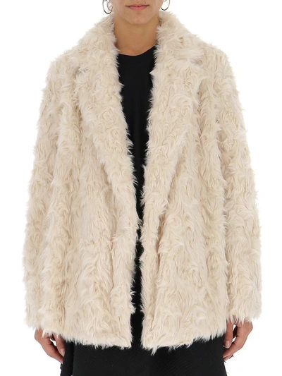 Shop Theory Faux Shearling Jacket In White
