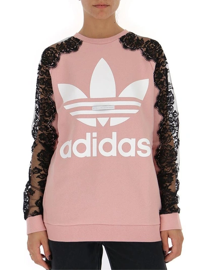 Shop Stella Mccartney Adidas Logo Sweatshirt In Pink