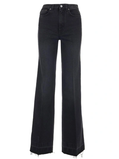 Shop Givenchy High Waist Flare Jeans In Black