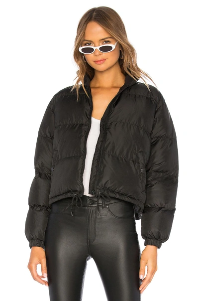 Dr Denim Bibi Puffer Jacket In Black ModeSens