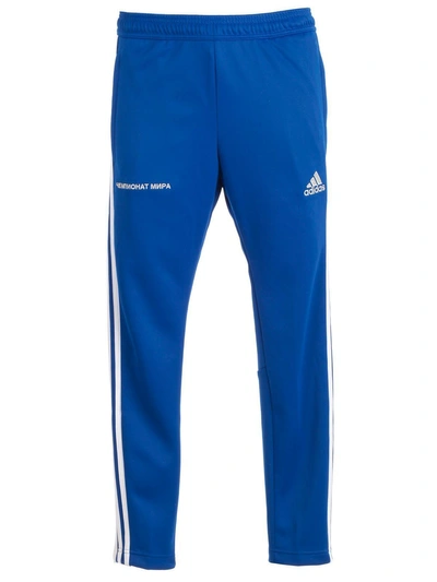 Shop Gosha Rubchinskiy X Adidas Stripe Sweatpants In Blue