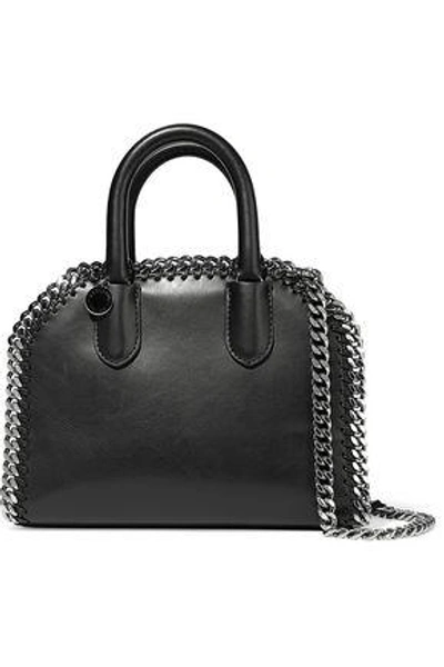 Shop Stella Mccartney Woman The Falabella Faux Leather Shoulder Bag Black